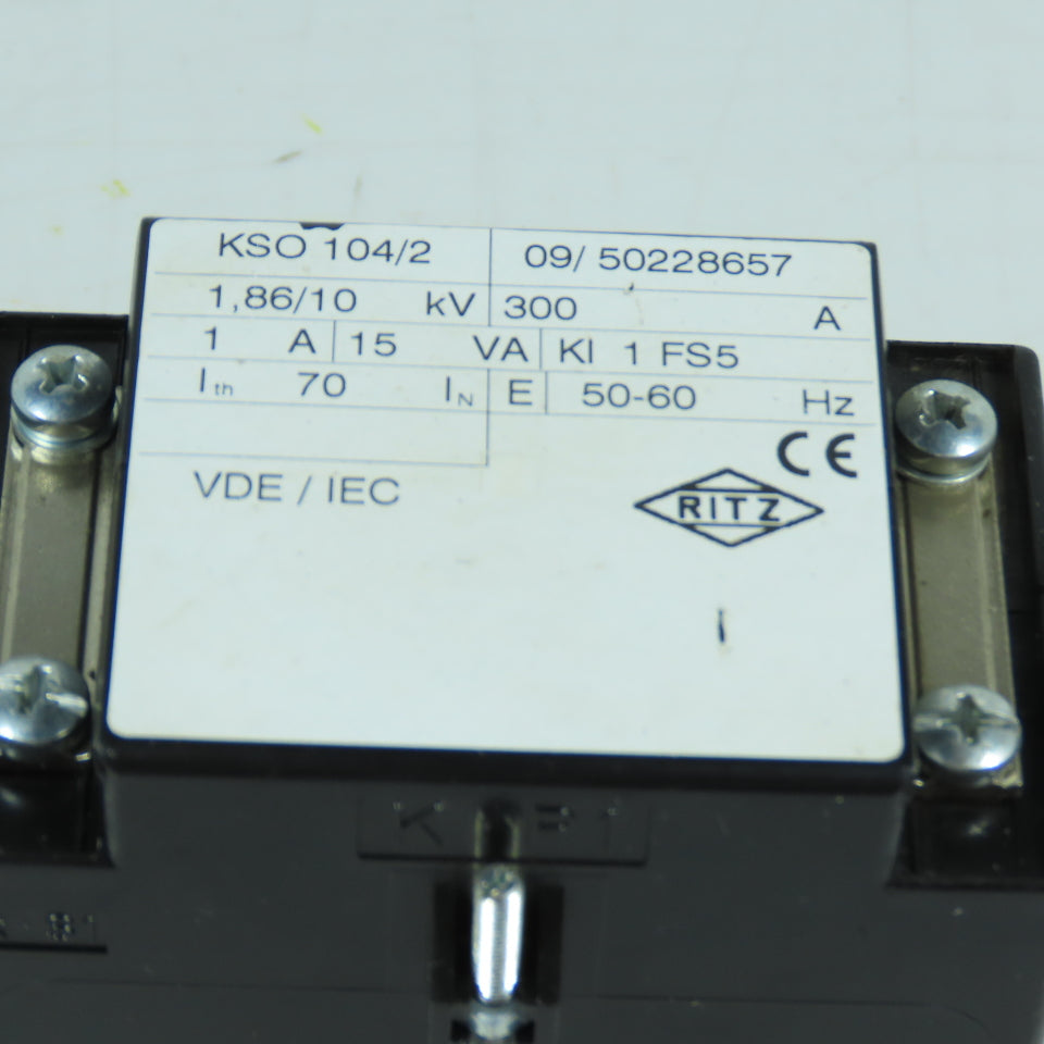Ritz KSO 104/2 Current Transformer 300/1A 15VA Class 1