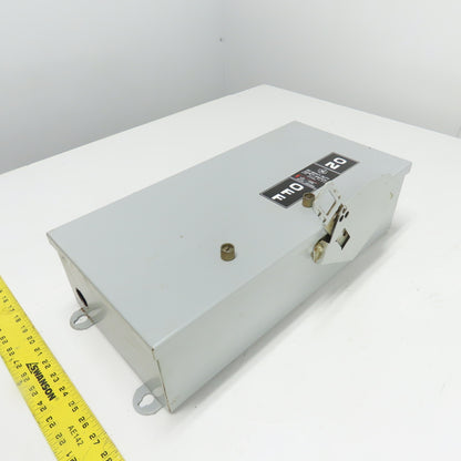 General Electric TH3362J 60A 3-Pole Non-Fusible Safety Disconnect Switch 600VAC