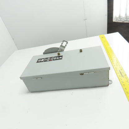 General Electric TH3362J 60A 3-Pole Non-Fusible Safety Disconnect Switch 600VAC