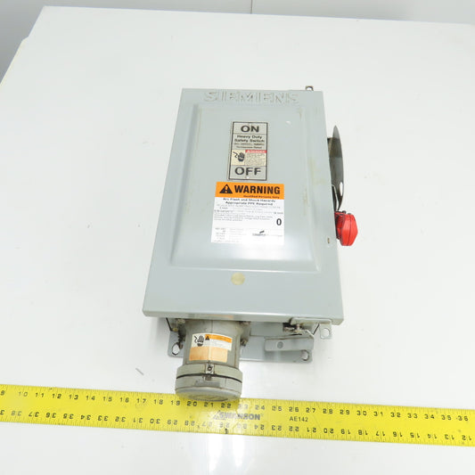 Siemens HF362J 60A 3-Pole Fusible Heavy Duty Safety Disconnect Switch 600VAC