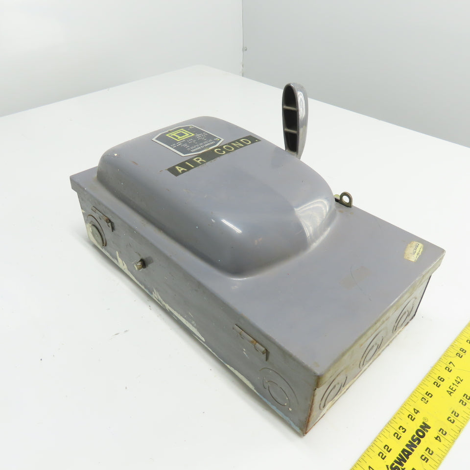 Square D A86342 60A 3-Pole Fusible Safety Disconnect Switch 600VAC