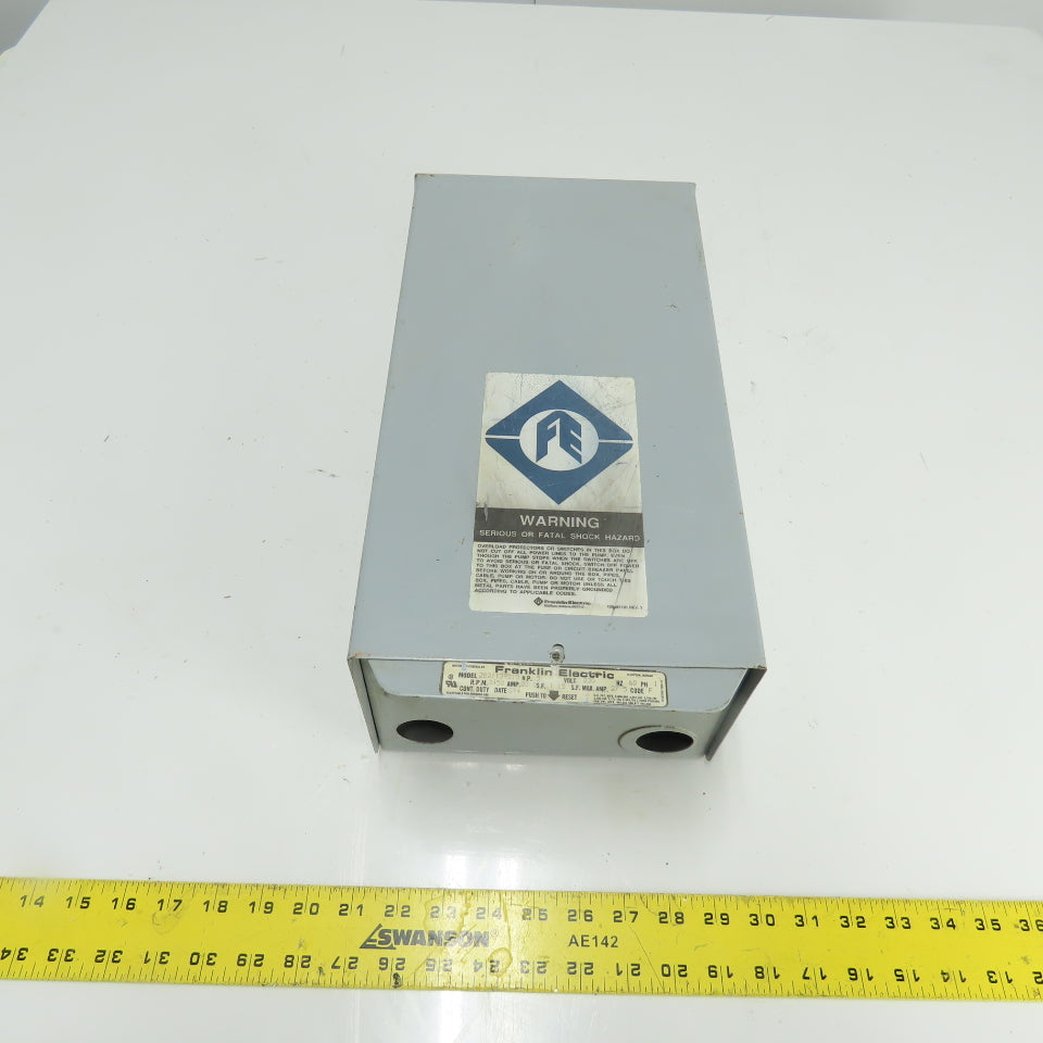 Franklin Electric 2821139310 5HP 230V 60Hz 1Ph Deluxe Motor Control Box 27.5 Max