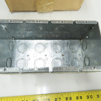 Crouse-Hinds TP693 4-Gang Masonry Box 3-1/2" Deep 1/2"-3/4" Concentric KOs Lot/5