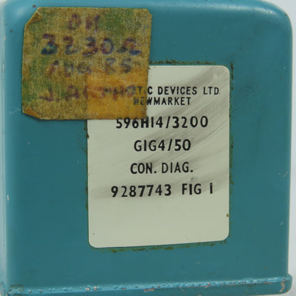 Pye Electro-Devices 596H14/3200 GIG4/50 14-Pin Plug-In Industrial Relay