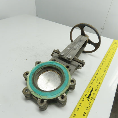 ITT Fabri-Valve C37S316 4" Stainless Steel Knife Gate Valve 150 CWP
