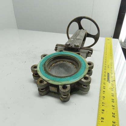 ITT Fabri-Valve C37S316 4" Stainless Steel Knife Gate Valve 150 CWP