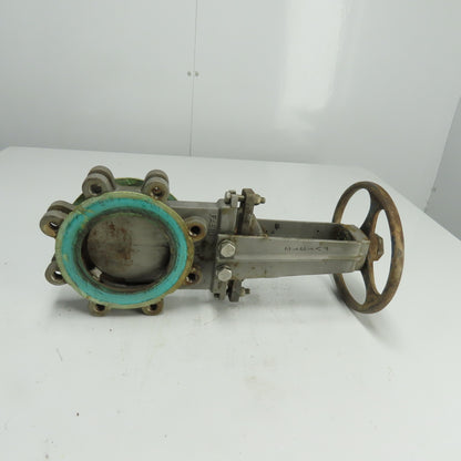 ITT Fabri-Valve C37S316 4" Stainless Steel Knife Gate Valve 150 CWP
