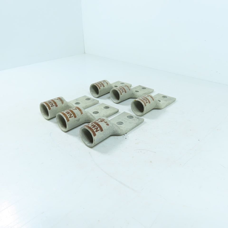 Thomas & Betts 500 MCM Copper Compression Lugs 2-Hole Brown 87 Lot Of 6