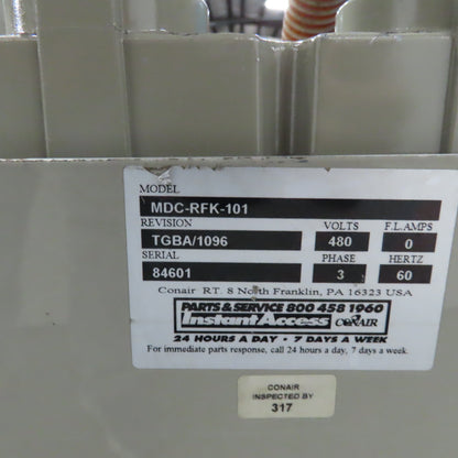 Conair Franklin CS101 MDC-RFK-101 Carousel Dehumidifying Dryer DL12 Hopper 480V