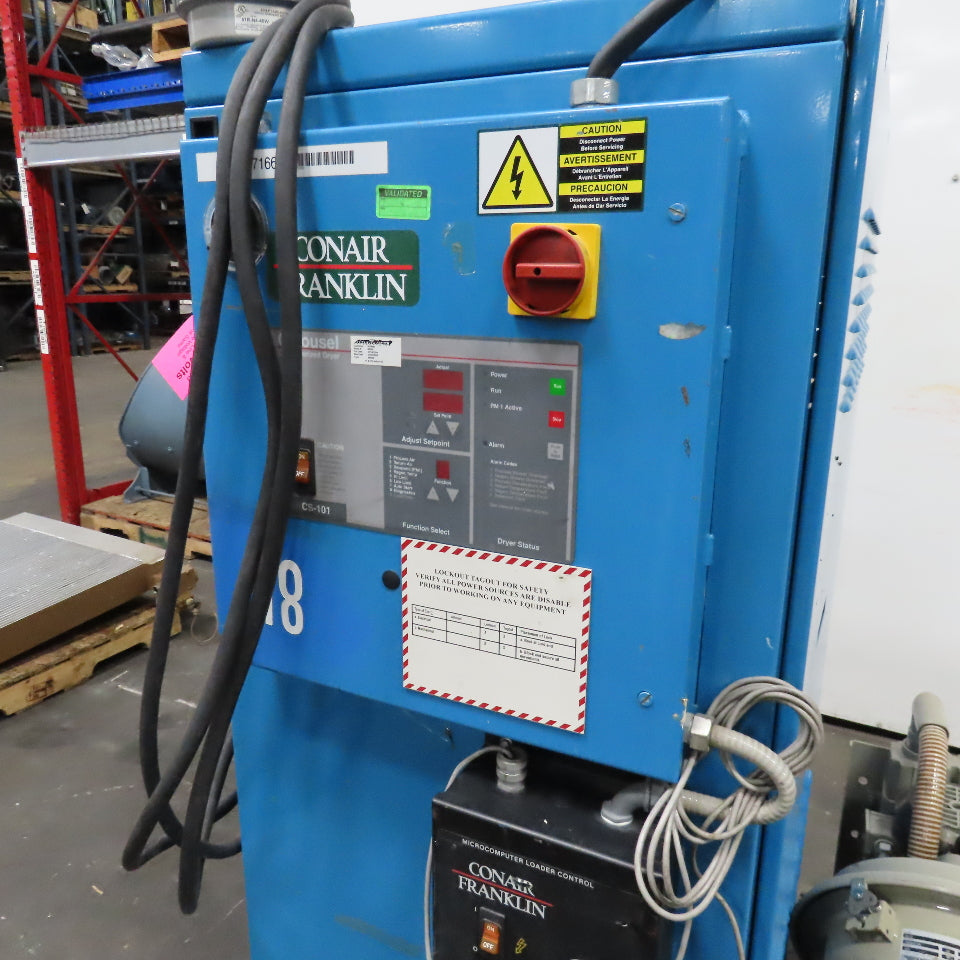 Conair Franklin CS101 MDC-RFK-101 Carousel Dehumidifying Dryer DL12 Hopper 480V