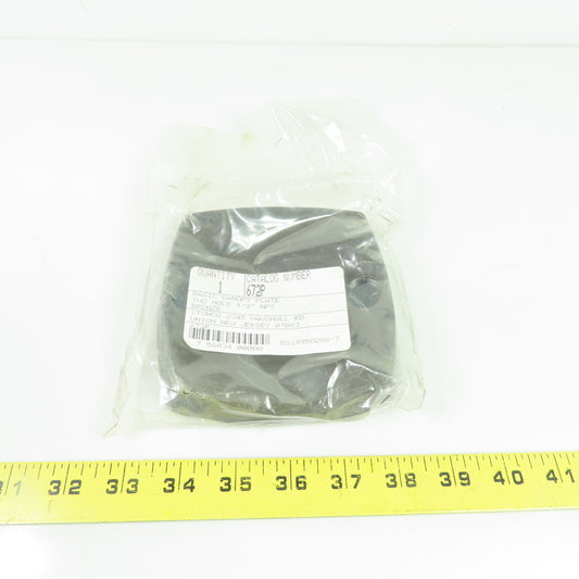 Stonco 672P Basic Canopy Plate 2-Hole 1/2" NPS Bronze