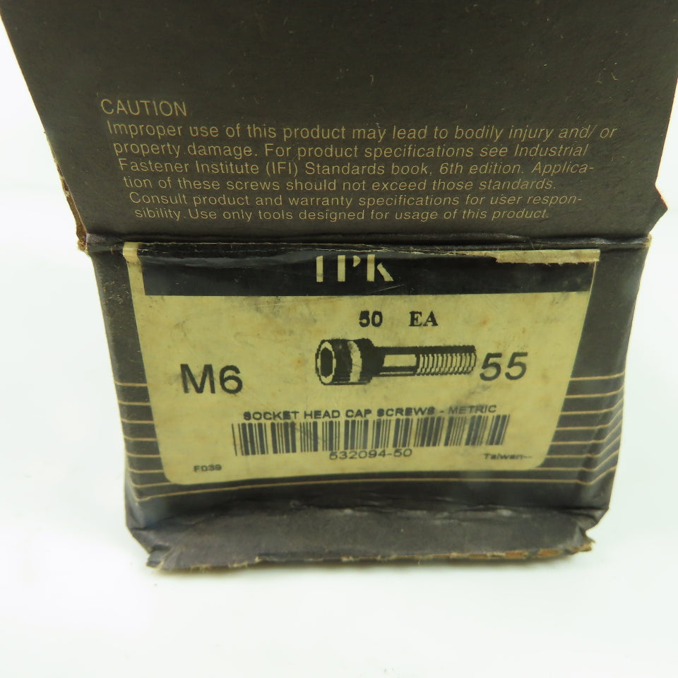 Brighton 532094-50 M6 x 55mm Socket Head Cap Screws Metric Grade 12.9 Lot Of 50