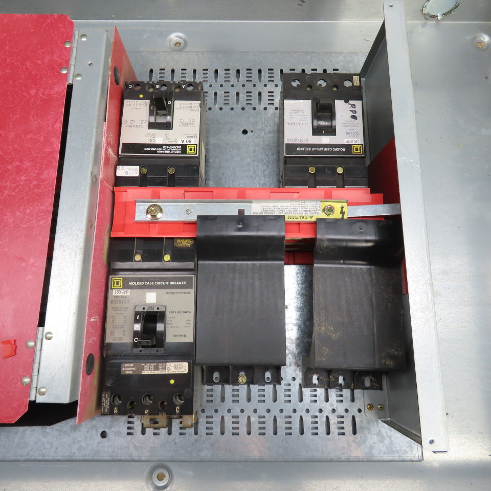 Square D HCM14484 Series E1 HCM 400A I-Line Panel Board 600VAC 3PH 3-Breakers