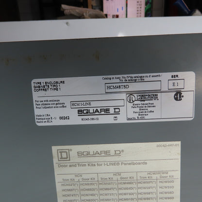 Square D HCM14484 Series E1 HCM 400A I-Line Panel Board 600VAC 3PH 3-Breakers