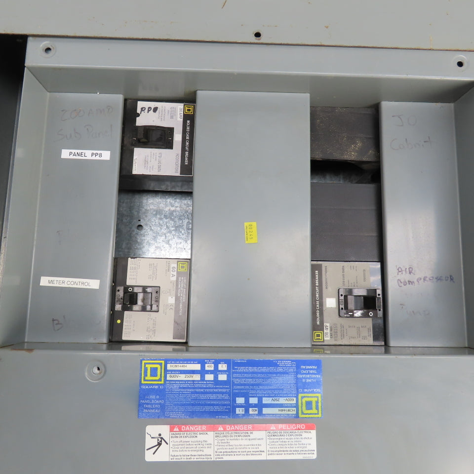 Square D HCM14484 Series E1 HCM 400A I-Line Panel Board 600VAC 3PH 3-Breakers