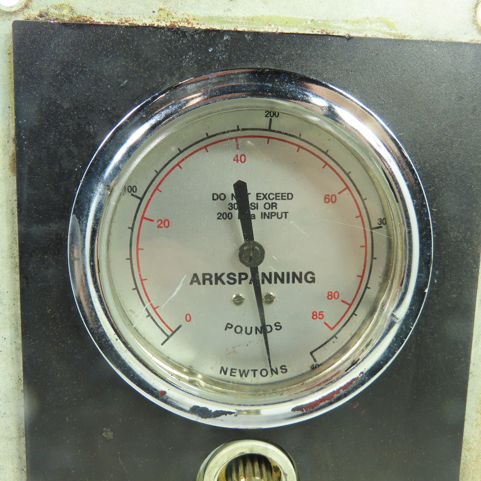 ITT Conoflow GPH102863 Arkspanning Pressure Gauge Control Assembly 85lb Capacity
