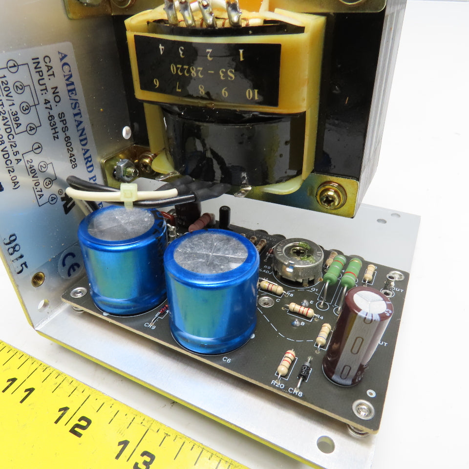 Acme Standard Power SPS-602428 120/240V Primary 24/28VDC Adjustable Power Supply