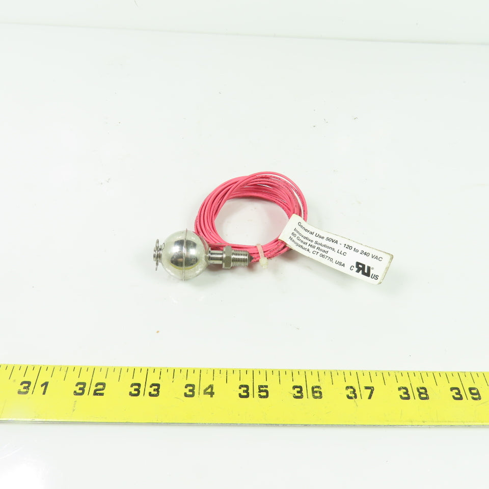 Innovative Solutions Stainless Steel Liquid Level Float Switch 50VA 120-240VAC