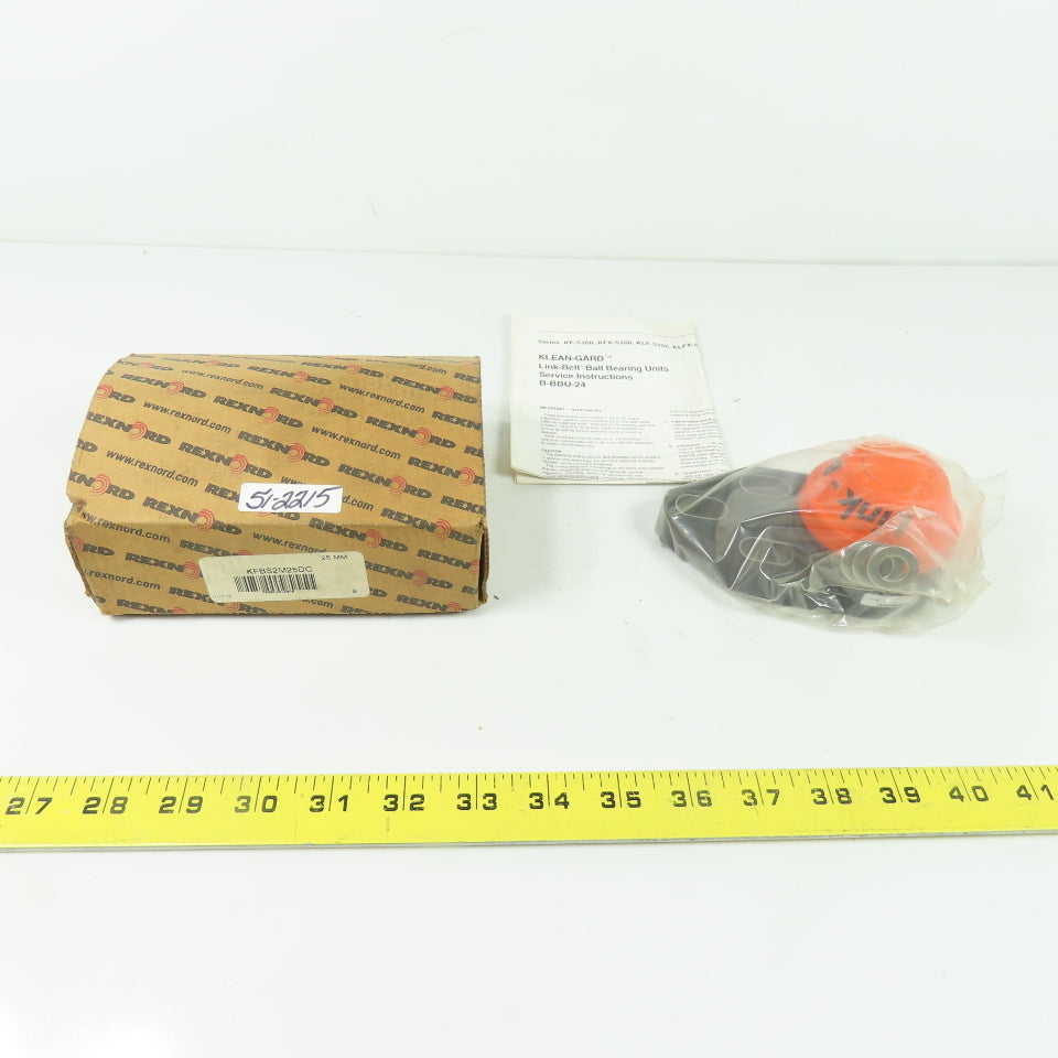 Rexnord KFBS2M25DC 25mm Klean-Gard Link-Belt Ball Bearing Unit