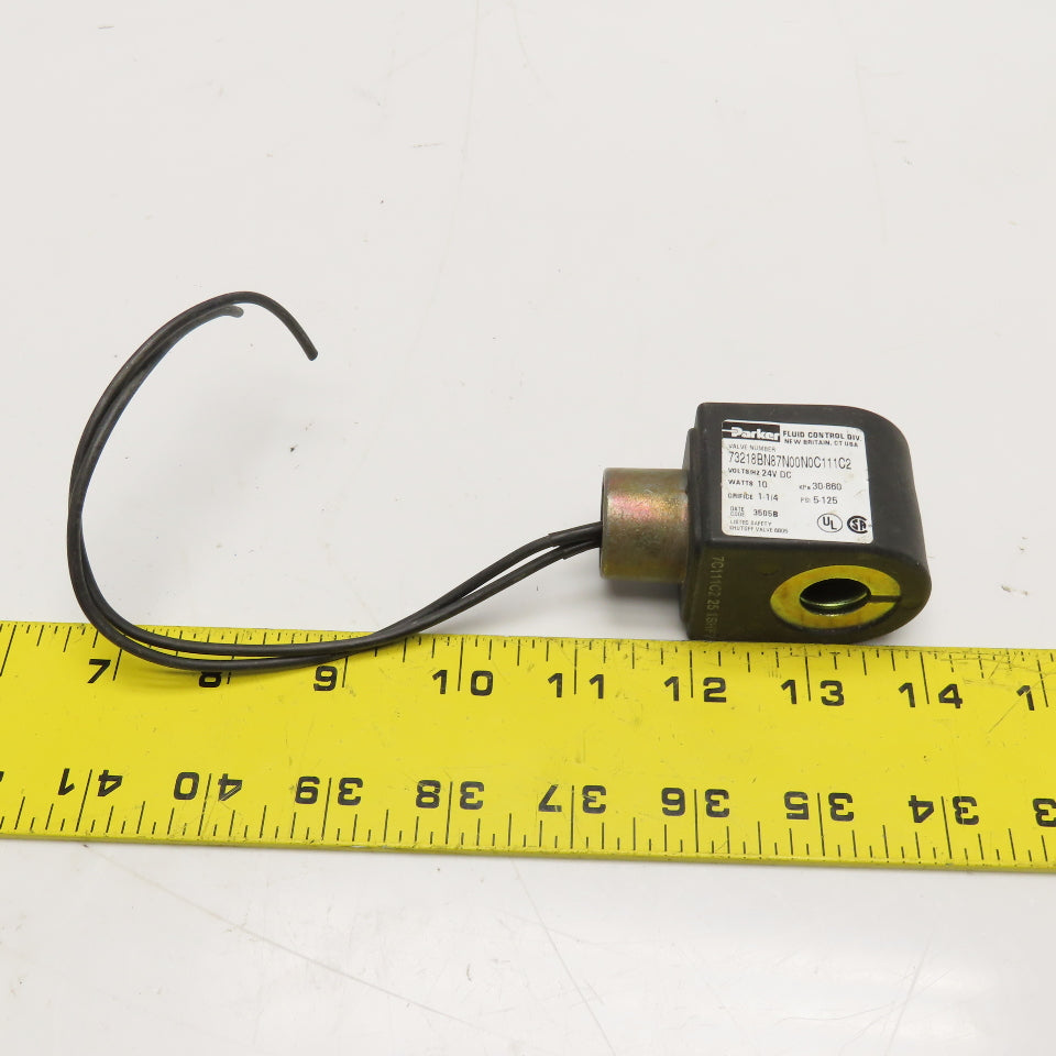 Parker 73218BN87N00N0C111C2 Coil Only 24VDC 5-125PSI Solenoid Valve