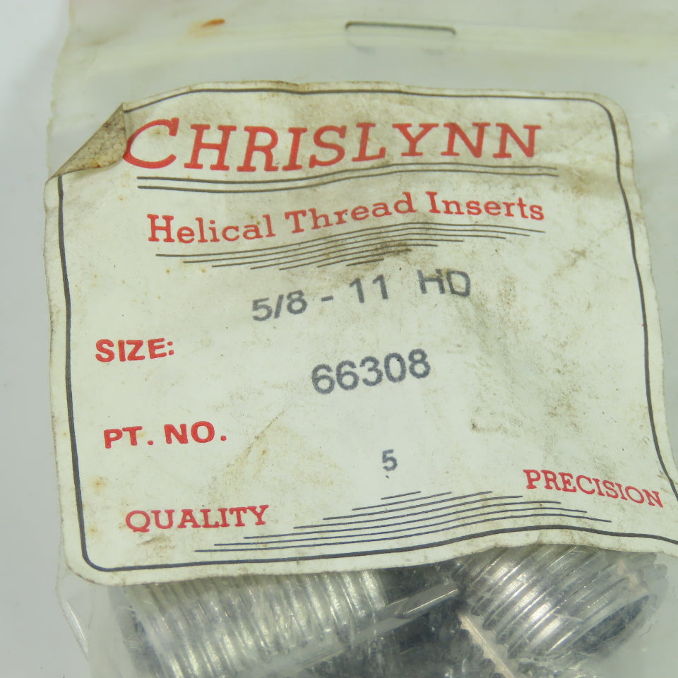 Chrislynn 66308 5/8-11 HD Helical Thread Inserts Lot of 5