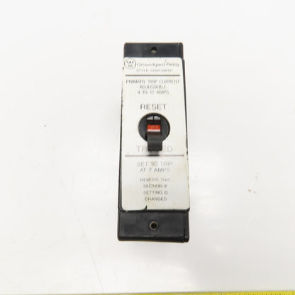 Westinghouse 5264C09H01 4-12A Adjustable Trip Groundgard Relay 250VAC Max
