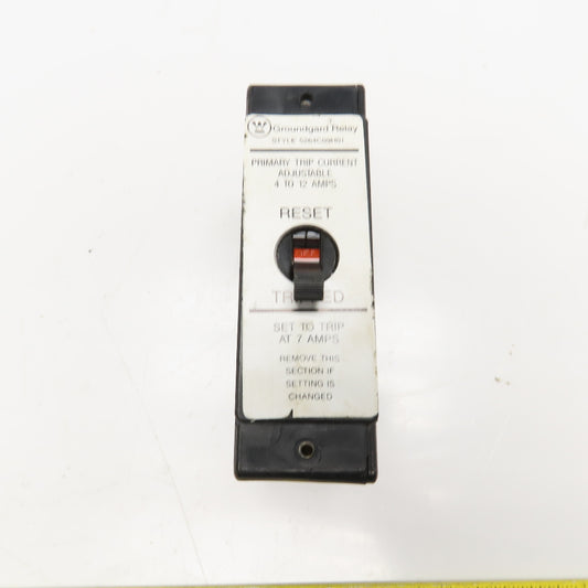 Westinghouse 5264C09H01 4-12A Adjustable Trip Groundgard Relay 250VAC Max