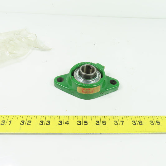 INA RCJTY20 2-Bolt Flange Mount Ball Bearing 20mm Bore Cast Iron Housing