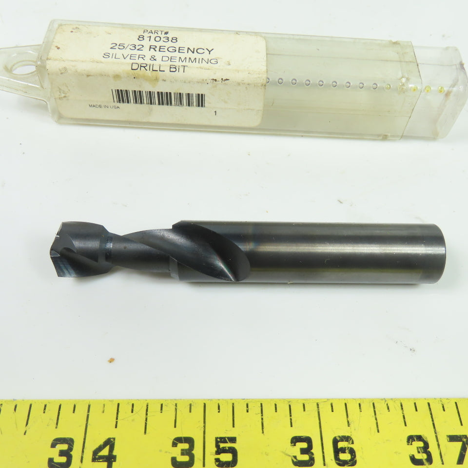 Regency 81038 Silver & Deming HSS Drill Bit Reduced Shank 3.92" OAL