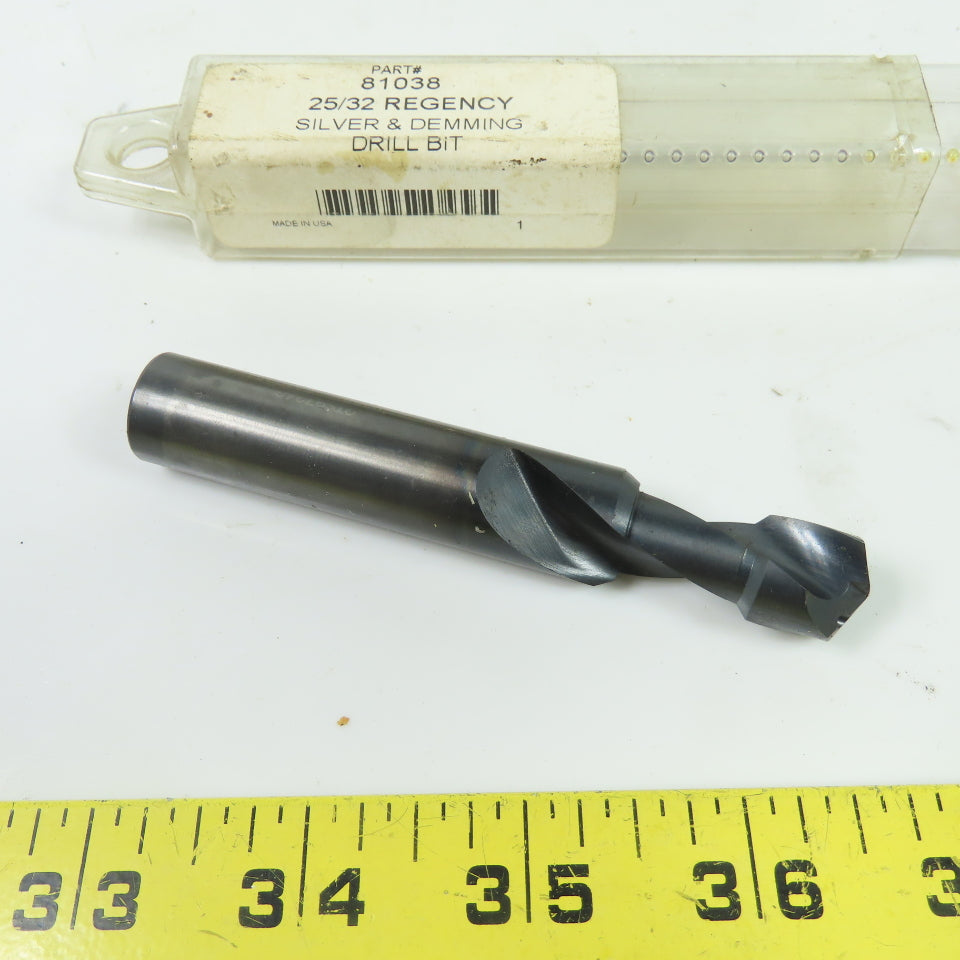 Regency 81038 Silver & Deming HSS Drill Bit Reduced Shank 3.92" OAL