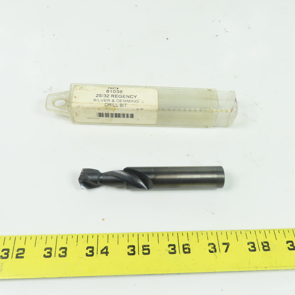Regency 81038 Silver & Deming HSS Drill Bit Reduced Shank 3.92" OAL