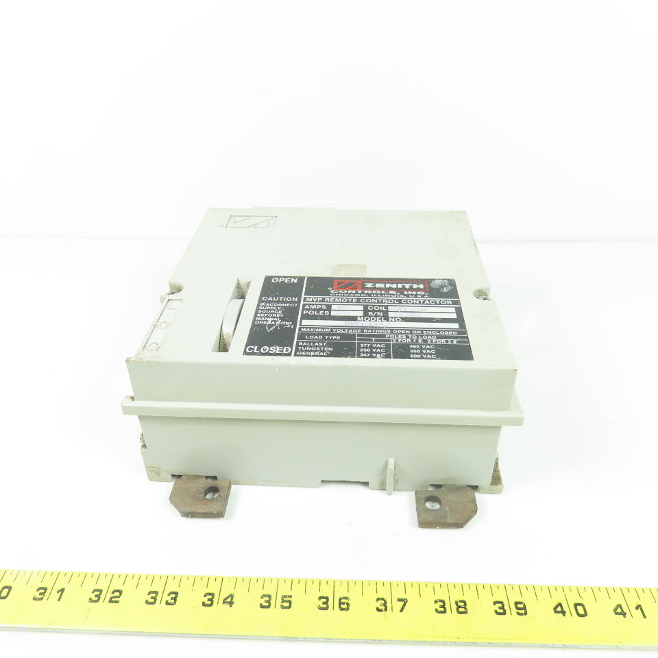 Zenith MVP72CI0 75A 2-Pole Remote Control Contactor 600VAC