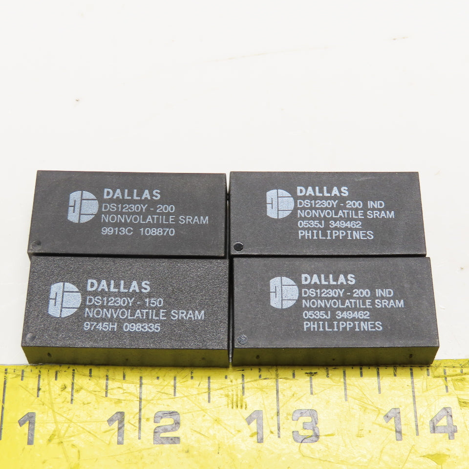 Dallas DS1230Y-200 DS1230Y-150 256kbit Parallel NVRAM Integrated SRAM Lot Of 4