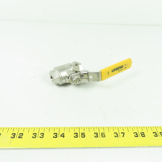 Legend Valve T-712 1/4" NPT Stainless Steel 1000 WOG Ball Valve