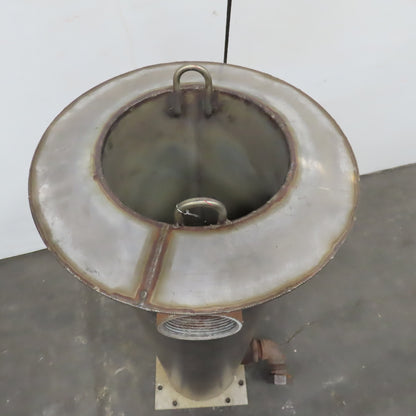9"ID x 48" Stainless Steel Insulated Jacketed Hollow Heat Exchanger Tunnel
