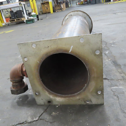 9"ID x 48" Stainless Steel Insulated Jacketed Hollow Heat Exchanger Tunnel