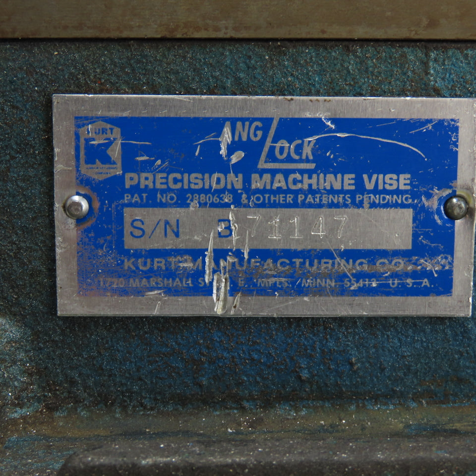 Kurt Anglock 6" Jaw x 5-1/2" Open Precision Machine Vise with Swivel Base