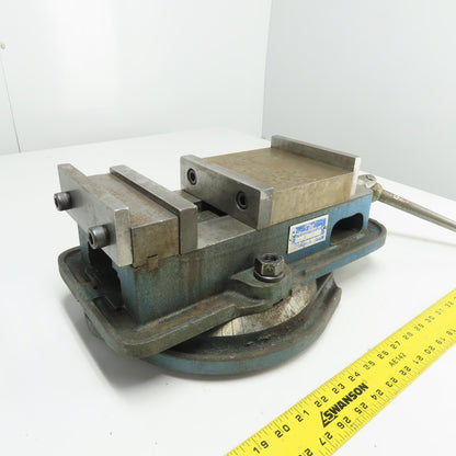 Kurt Anglock 6" Jaw x 5-1/2" Open Precision Machine Vise with Swivel Base