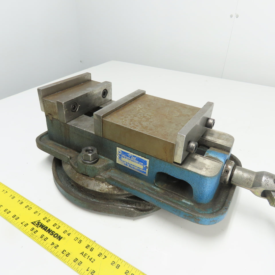 Kurt Anglock 6" Jaw x 5-1/2" Open Precision Machine Vise with Swivel Base