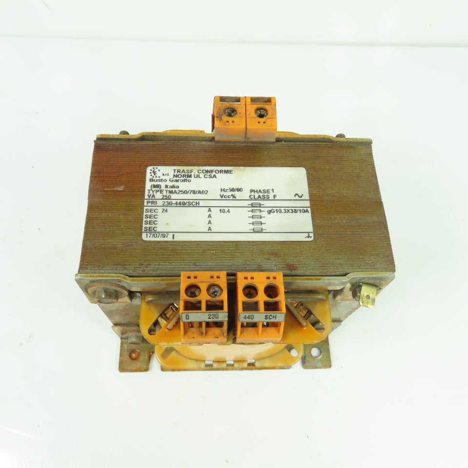 Trasf. Conforme TMA250/78/A02 250VA Control Transformer 230-440V Pri 24V Sec 1Ph