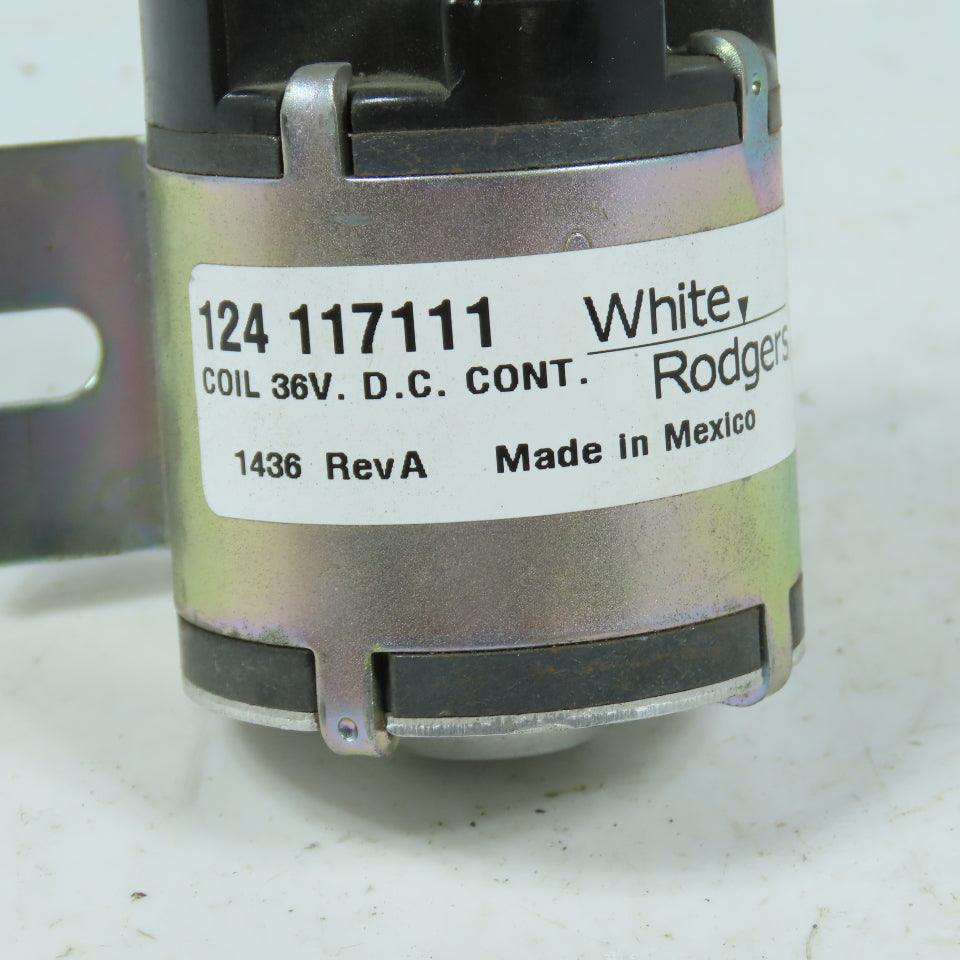 White Rodgers 124-117111 36V DC Contactor Solenoid 4-Terminal From Cart Caddy 5W
