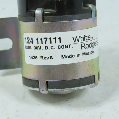 White Rodgers 124-117111 36V DC Contactor Solenoid 4-Terminal From Cart Caddy 5W