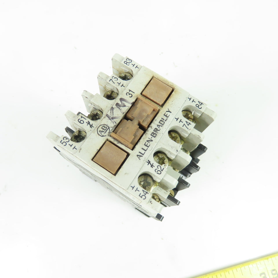 Allen-Bradley 100-A09NKD3 9A 3-Pole Non-Reversing Contactor 24V Coil W/ 195-FA31