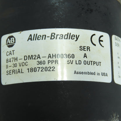 Allen-Bradley 847H-DM2A-AH00360 Ser A Incremental Optical Encoder 360 PPR