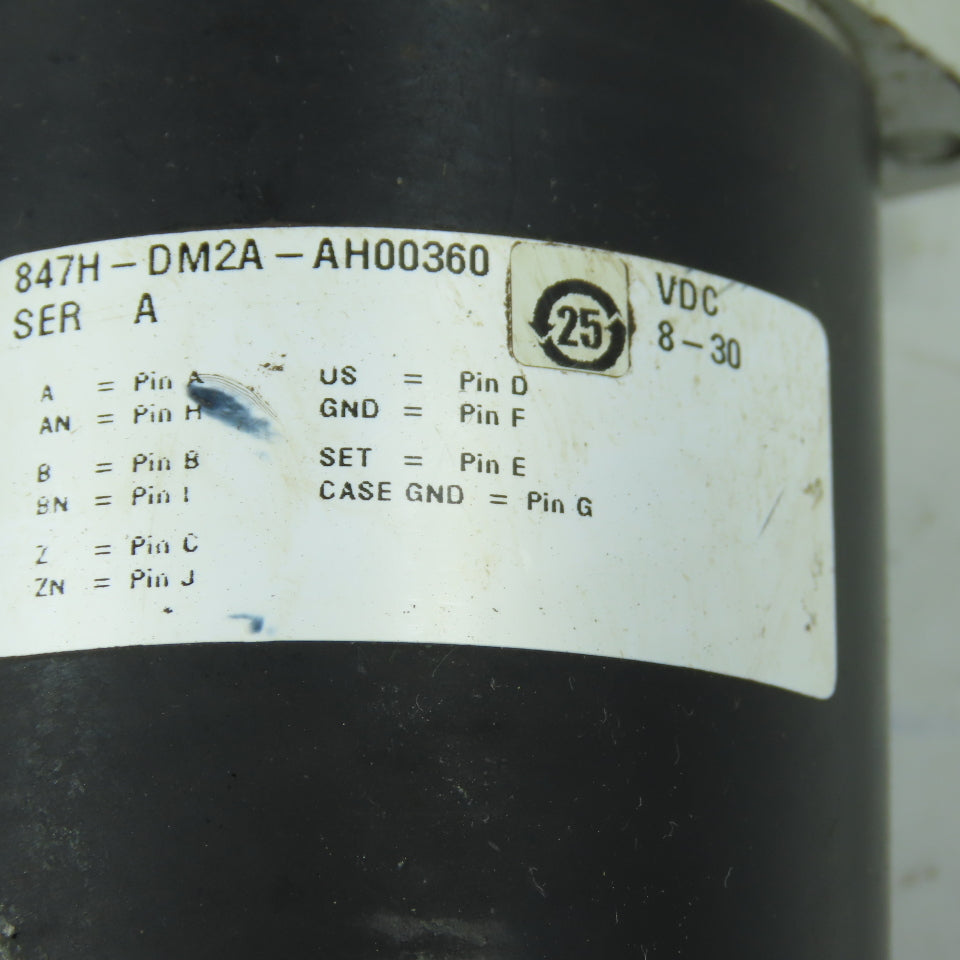 Allen-Bradley 847H-DM2A-AH00360 Ser A Incremental Optical Encoder 360 PPR