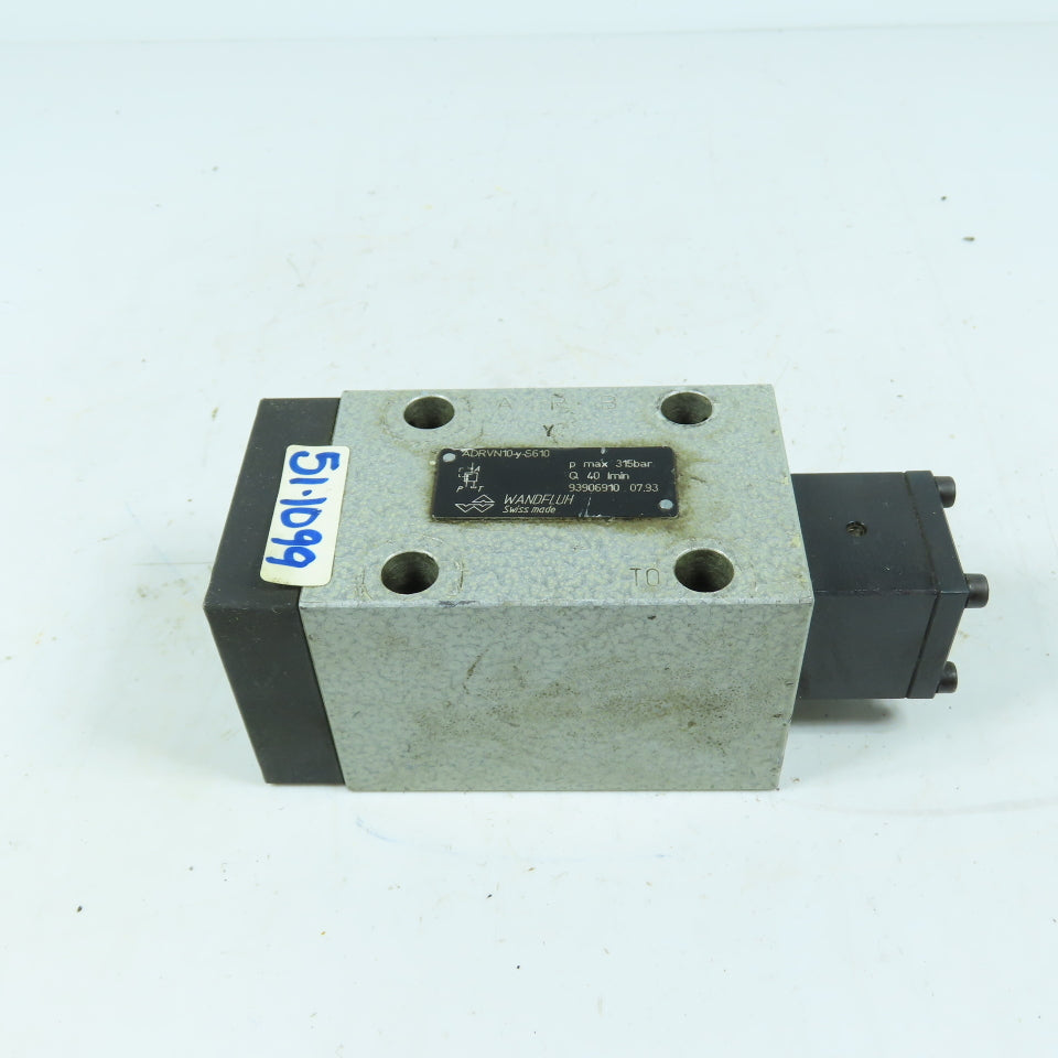 Wandfluh ADRVN10-y-S610 Hydraulic Pressure Valve 315 bar 40 l/min