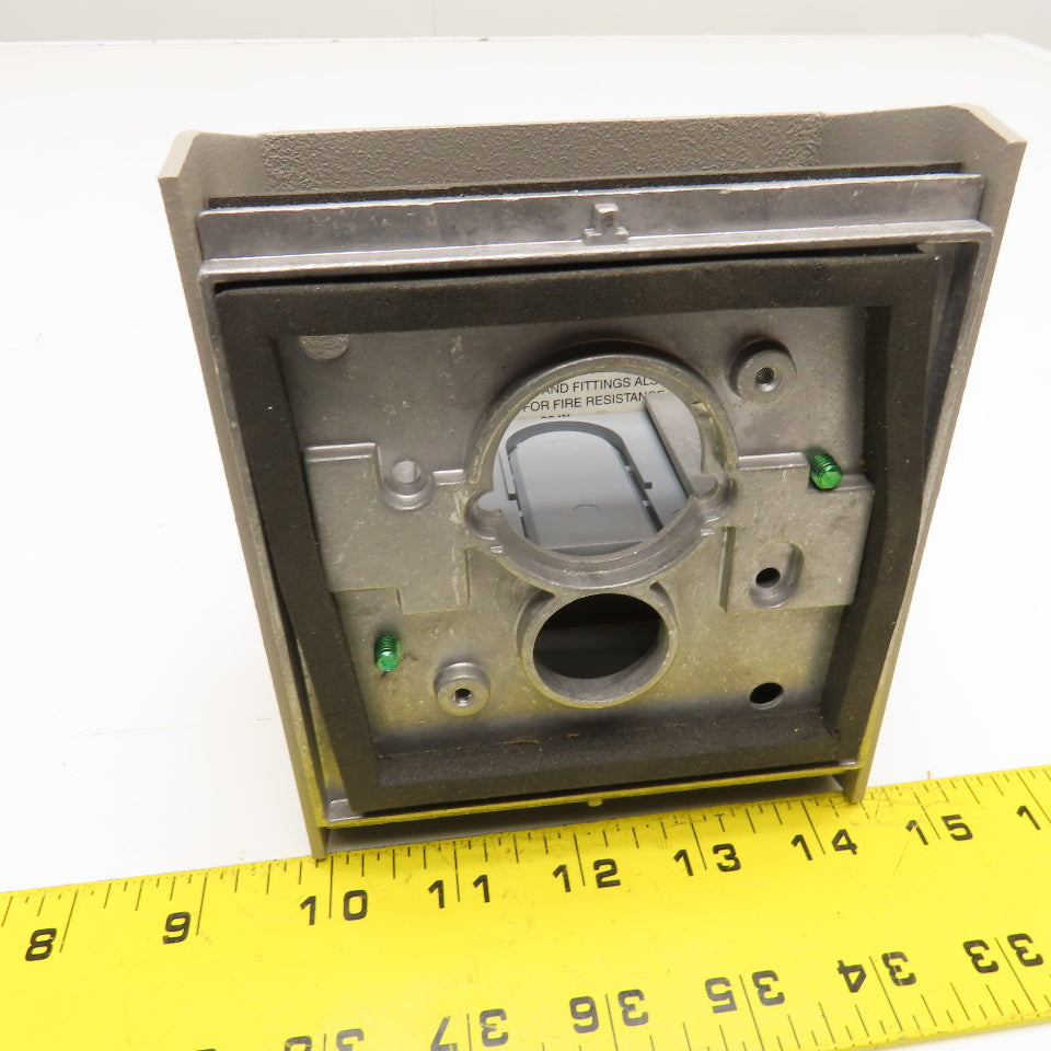 Hubbell FR280GYA Scrubshield Fire Rated Poke Through Multiservice Pedestal