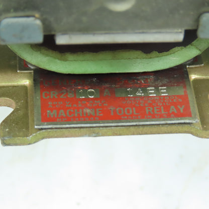 General Electric CR2810A14EE Machine Tool Relay 440V Coil 10A 600V