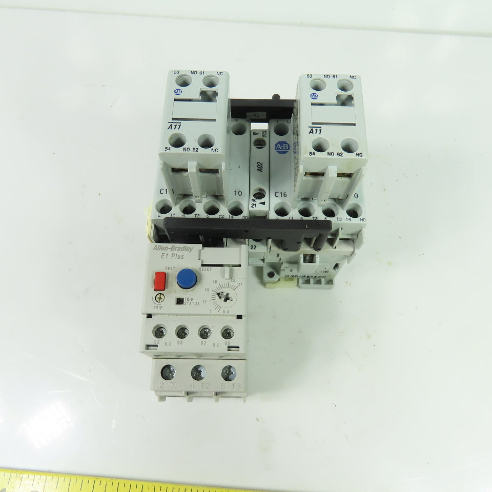 Allen-Bradley 104-C16D22 16A Reversing Contactor Starter 120V Coil W/ Overload