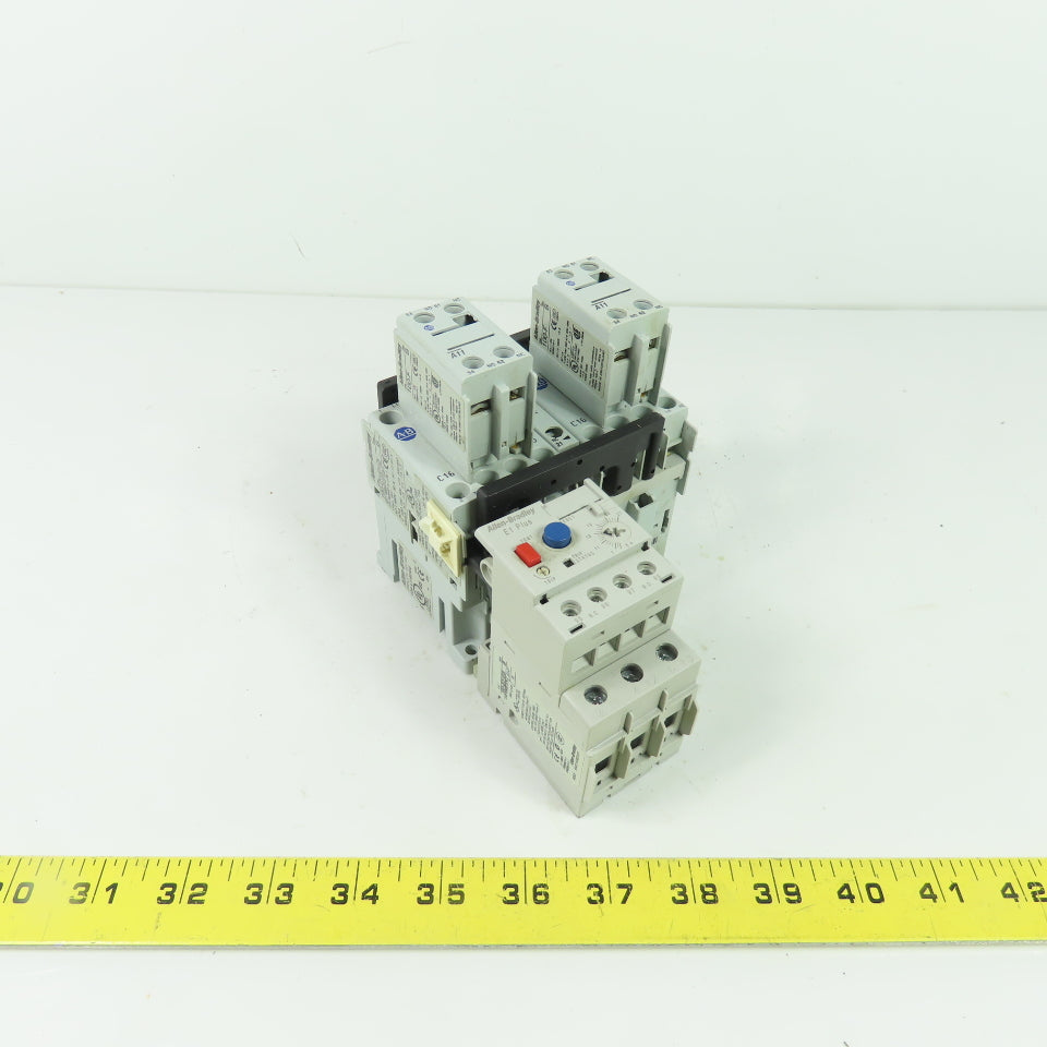 Allen-Bradley 104-C16D22 16A Reversing Contactor Starter 120V Coil W/ Overload